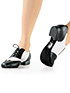 So Danca Jazz Shoes  in Black/white #JZ95 filename jz95_1.jpg