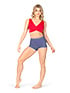 Lumi Collective Tops  in Red #LUM133 filename lum133_3.jpg