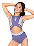 Lumi Collective Leotards  in Periwinkle/Smokey Grey #LUM154 filename lum154_1.jpg