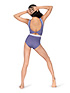 Lumi Collective Leotards  in Periwinkle/Smokey Grey #LUM154 filename lum154_2.jpg