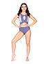 Lumi Collective Leotards  in Periwinkle/Smokey Grey #LUM154 filename lum154_3.jpg
