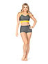 Lumi Collective Tops  in Grey/Aurora Yellow #LUM174 filename lum174_2.jpg