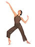 Mariia Crown Pants & Leggings  in Cocoa #ME664C filename me664c_9.jpg