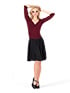 Natalie Dancewear Skirts  in Black #N8108C filename n8108c_3.jpg