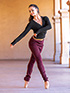Bloch Pants & Leggings  in Burgundy #P0928 filename p0928_4.jpg
