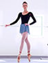 Jule Dancewear Shorts  in Slate Blue #SHORTIEC filename shortiec_1.jpg