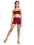 So Danca Shorts  in Burgundy #SL170 filename sl170_1.jpg