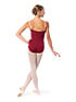 So Danca Leotards  in Burgundy/Beige #SL22 filename sl22_2.jpg