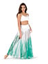 Watercolour Performance / Costumes  in White/Emerald Green #WC7240 filename wc7240_2.jpg