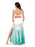 Watercolour Performance / Costumes  in White/Emerald Green #WC7240 filename wc7240_3.jpg
