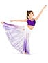 Watercolour Performance / Costumes  in White/Violet #WC7240 filename wc7240_6.jpg