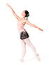 Watercolour Skirts  in Ballet Pink/Black #WCWS filename wcws_8.jpg
